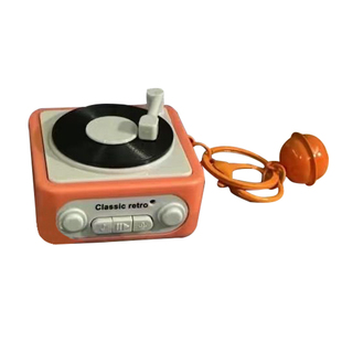 迷你复古留声机音乐录音唱片机挂件小饰品钥匙扣网红女孩解压玩具