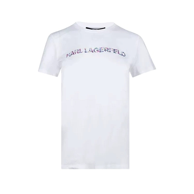 KarlLagerfeld圆领短袖T恤女