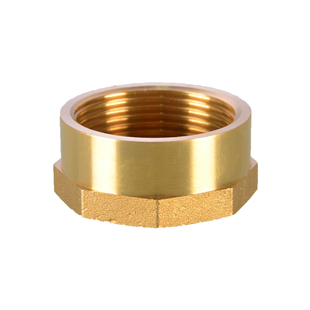 黄铜1.2寸堵帽内丝堵头1.5寸塞头2寸闷头DN32/40/50管道接头配件