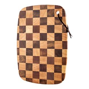 相思木棋盘格菜板抗菌防霉实木砧板厨房案板子切菜板辅食水果砧板