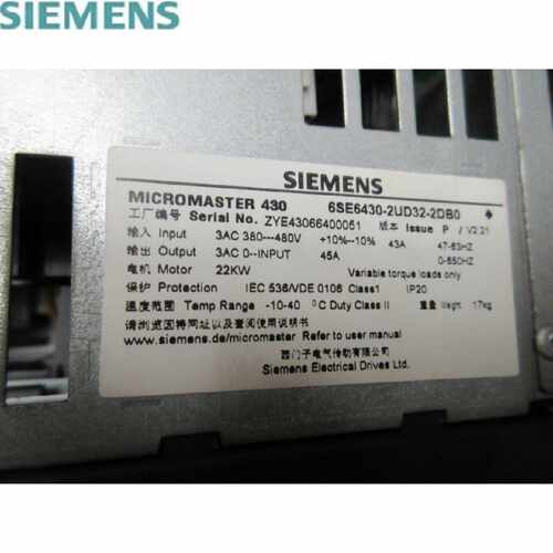 议价议价6SE6 430-2UD32-2DB0西门子6SE643O-2UD32-2DBO 6SE64302