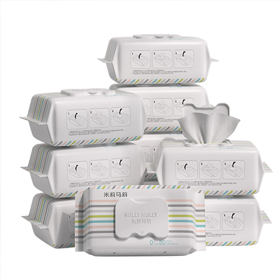 米莉马莉80抽10包婴儿湿巾