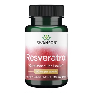 Swanson斯旺森白藜芦醇100mg胶囊30粒口服美容美国进口官方旗舰店