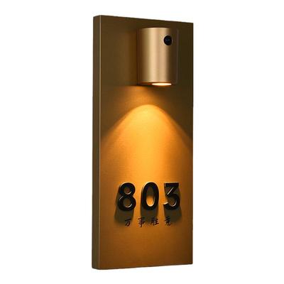 金属烤漆感应灯发光门牌标识牌