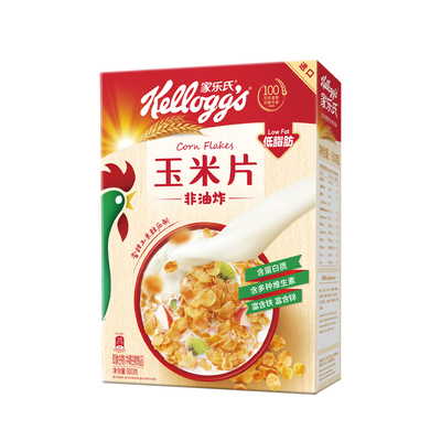 家乐氏麦片500g原味香脆谷物牛奶