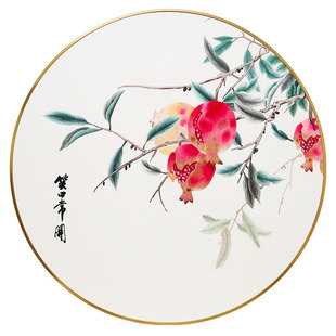 客厅卧室玄关装饰苏绣成品挂画新中式笑口常开轻奢刺绣艺术家版画