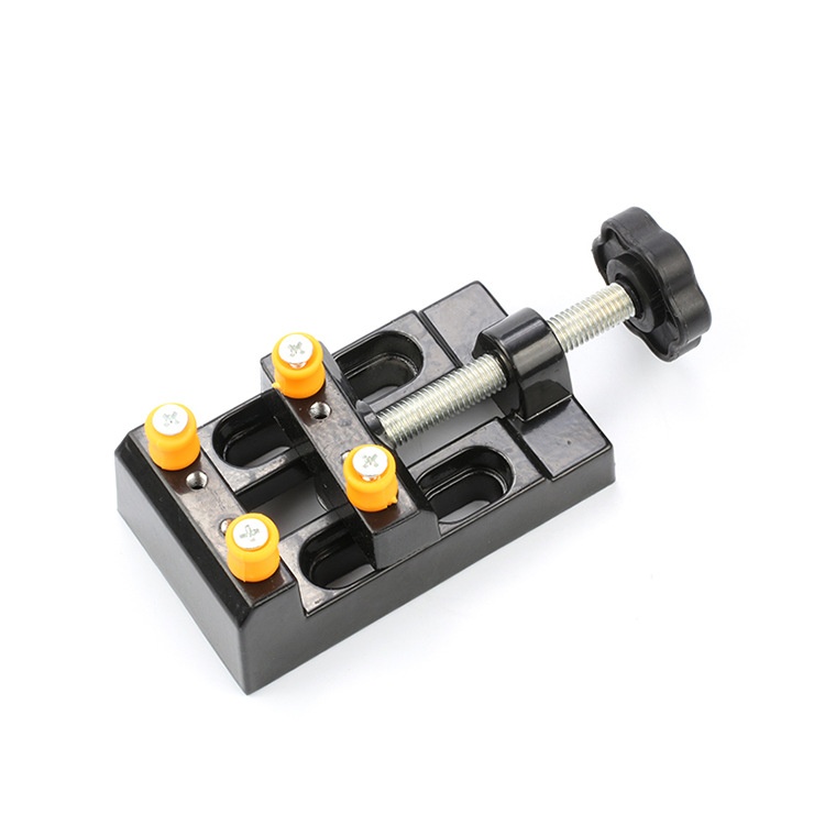 迈锐康工具 夹床台钳 铝合金八孔夹床 核雕固定台钳 手捻钻配件