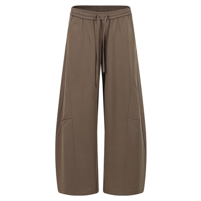 天丝长绒棉抽绳宽松休闲长裤