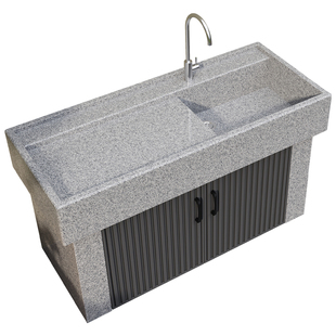 天然花岗岩洗衣池台盆室外庭院洗手盆带搓衣板户外阳台洗衣柜