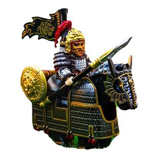 国潮玩具中国古代士兵大唐特种兵玄甲军陌刀兵军事人仔适用于乐高