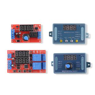 延时时间继电器模块5V12V24V定时可编程光耦隔离脉冲循环断电触发