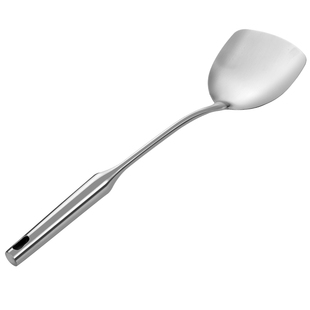 不锈钢铁锅铲家用炒菜铲子厨房具产子中式单个装一体加厚防烫加长