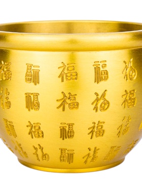 黄铜米缸百福缸居家客厅店铺摆件