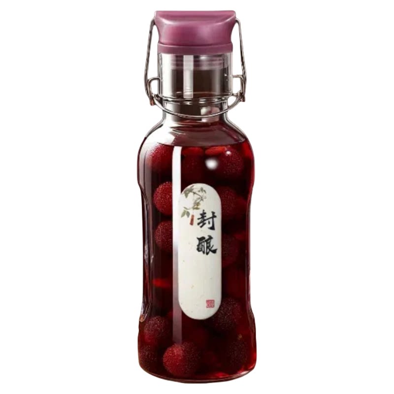 泡酒瓶玻璃加厚家用高档杨梅青梅酿酒瓶密封罐长期存酒分装酒瓶