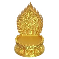 小唐卡迷你底座蓮花座擦擦供奉架佛堂風(fēng)水?dāng)[件護(hù)身符卡神臺(tái)擺件