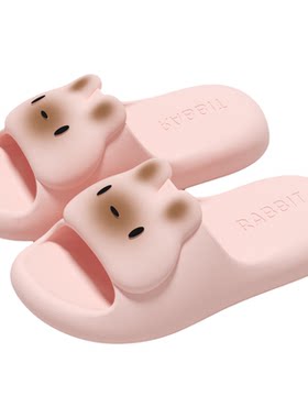 可爱立体卡通厚底防滑凉拖鞋女款