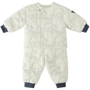 儿童棉服套装秋冬校服神器男童夹棉加厚保暖两件套女宝宝冬装棉袄