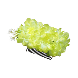 超仙氛围感花朵发梳女2025新款侧边倒插梳头饰高级感拍照头花发饰