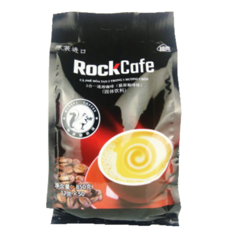 越南原装进口Rock Cafe越贡猫屎味咖啡1700g/850g 三合一速溶咖啡