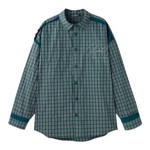 BJHG美式格子衬衫男款冬季2025新款高级感痞帅潮牌长袖衬衣外套女