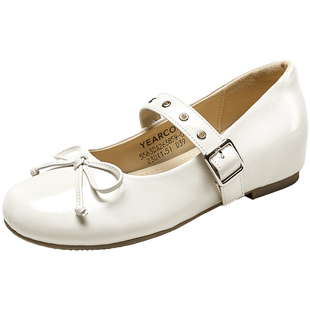 意尔康真皮甜酷玛丽珍女鞋2026春款复古法式底单鞋低跟配裙子皮鞋