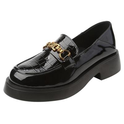 圆头复古学院风小皮鞋早春优选