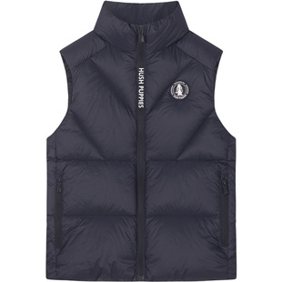 暇步士童装儿童羽绒马甲秋冬新款男童加厚保暖女童休闲立领马夹