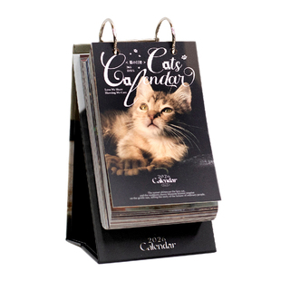 猫咪日历2026年新款高颜值每日一撕可爱治愈动物打卡台历创意摆件
