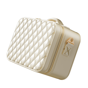 高级带LED镜子化妆包女便携式护肤品美妆通勤挂行李箱分区收纳包