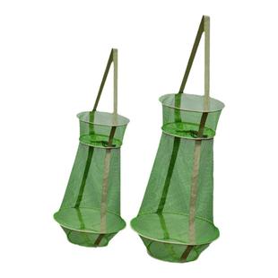 便携式小鱼护渔篓网兜折叠型密网防跳挂速干装活鱼袋小眼迷你渔具