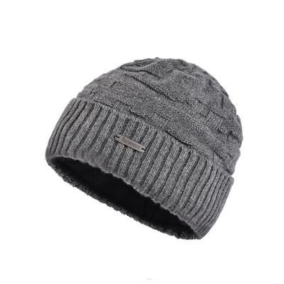 卡蒙绵羊毛加绒加厚防寒男针织帽