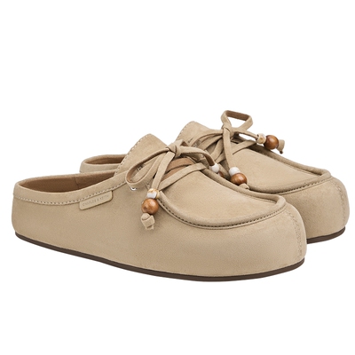 CHARLES&KEITH26春季新款CK1-70381186复古厚底绒面勃肯鞋拖鞋