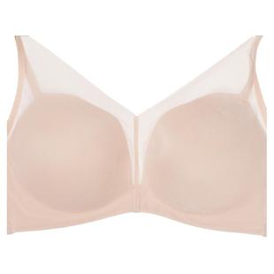 爱美丽小胸聚拢显圆内衣女轻纱裸感中厚杯无痕无钢圈收副乳文胸罩