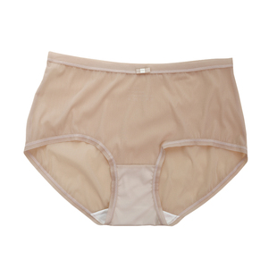 彩田新款超薄性感冰丝女内裤高弹力包臀三角中高腰女士内裤32586