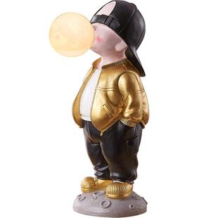 吹泡泡创意设计夜灯存钱罐电竞房儿童床头客厅装饰品摆件新潮礼物