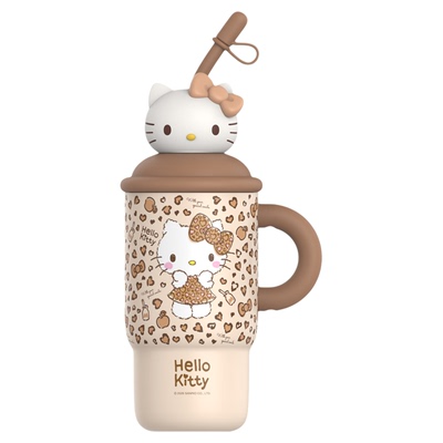 【正版三丽鸥】豹纹凯蒂猫保温杯