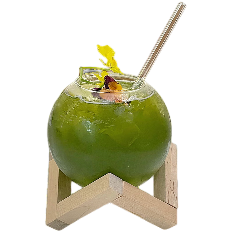 ins风月球造型玻璃果汁杯