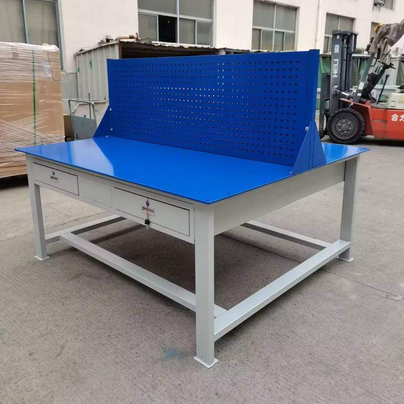 批发技校钳工工作桌四工位工位多全钢实模具装配工作桌工作台训台 - 封面