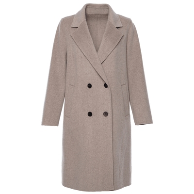 【100羊毛】卡迪黛尔商场同款双面呢通勤毛呢外套女大衣冬季新款