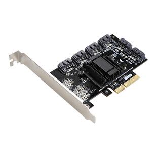 DIEWU PCI-E转SATA3.0扩展卡pcie转sata可启动SSD固态硬盘转接卡