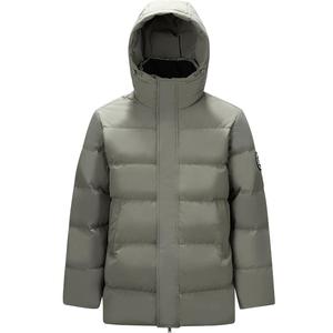 森马羽绒服男防风防水防油防污2024冬季新款连帽中长款外套厚百搭