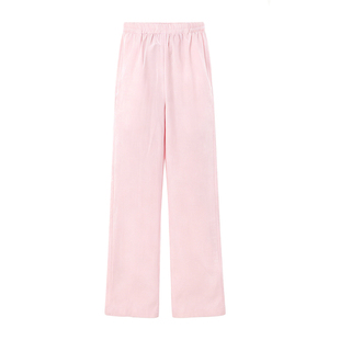 夏季薄款太极拳练功裤女垂坠透气休闲直筒亚麻长裤男宽松武术裤