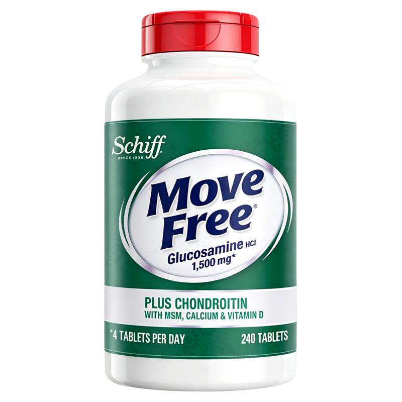 MoveFree高钙氨糖240粒添加钙VD3