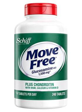 MoveFree高钙氨糖240粒添加钙VD3