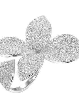 2018欧美定制新款简约女大气锆石