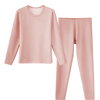 女士发热加绒加厚磨毛保暖套装