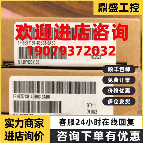 议价西门子模块6ES7138-4DB03/4DF01/4DA04/4CA01/4CA00-0AB0//ET
