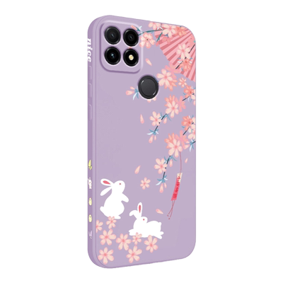 华为nzones7pro十手机壳新款可爱兔兔卡通nzone s7pro+女高级s7pro十液态硅胶SP300手机套超薄5G全包男防摔外