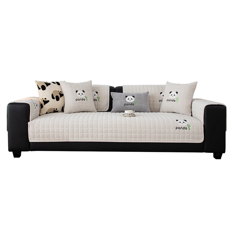 奶油风灯芯绒沙发垫四季款2025新款坐垫子防滑加厚毛绒沙发盖布毯