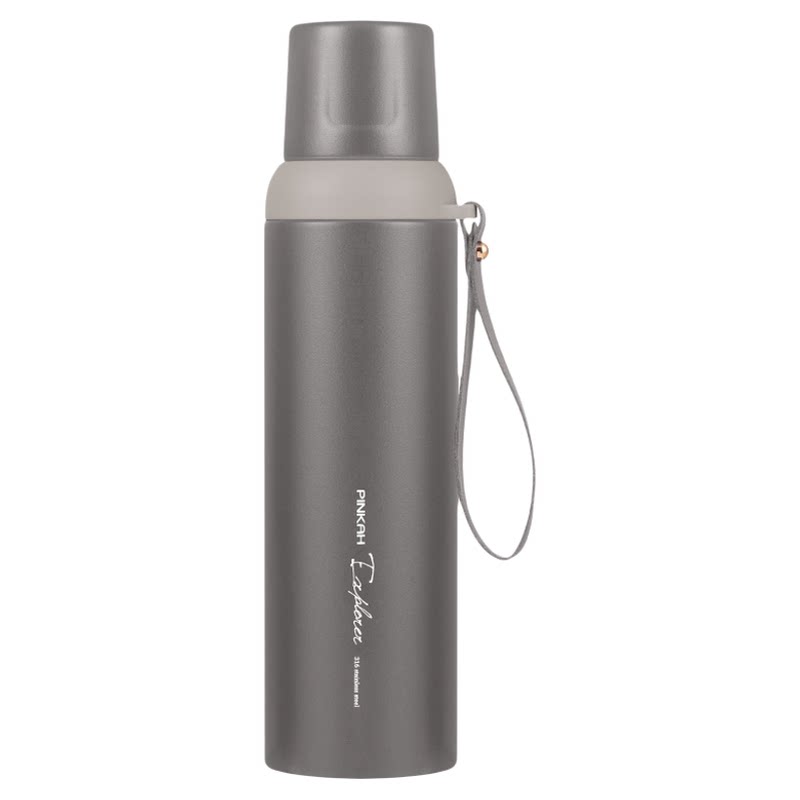 品家家品保温杯户外运动316L不锈钢水杯手提便携车载杯小杯盖水瓶
